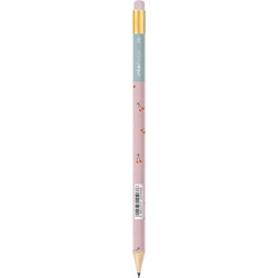 Μολύβι με Γόμα Sweet Girl Interdruk Pink Light Blue Cherry