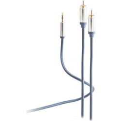 Shiverpeaks Καλώδιο Ήχου 3.5mm male - 2x RCA male Χρυσό 5m FL31-32051