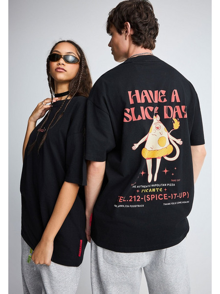 GRWN PRINTED T-SHIRTS GRW014-906-04-BLACK Μαύρο