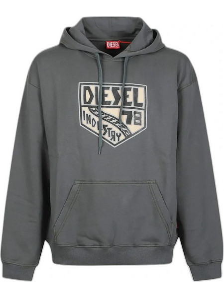 Diesel S-Boxt-Hood-Aa4 Ανδρικό Φούτερ με Κουκούλα Γκρι A23696-0HPAI-5KQ