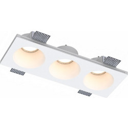 Inlight Χωνευτό σποτ από γύψο 3XGU10 D:31cm (Χ0016-WH)