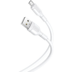 XO καλώδιο NB212 USB - microUSB 1m 2,1A Λευκό