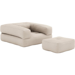 Πολυθρόνα-Κρεβάτι Futon CUBE-Karup Design - Karup - 747 Beige