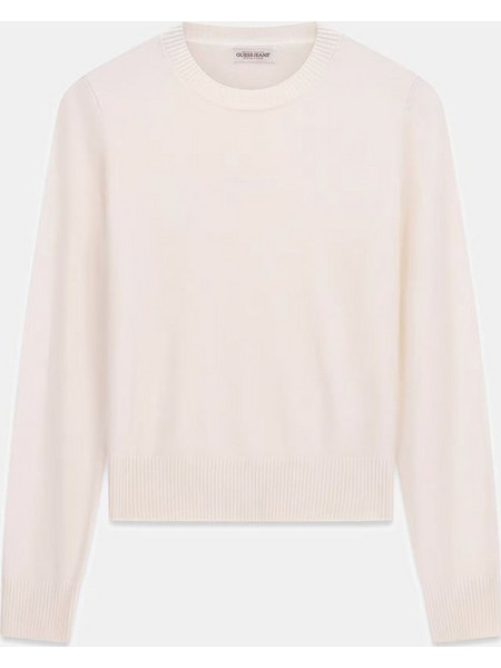 GUESS JEANS GJ LS CN SCRIPT EMB SWTR ΜΠΛΟΥΖΑ ΓΥΝΑΙΚΕΙΟ W6BR01Z1244-G293 Cream