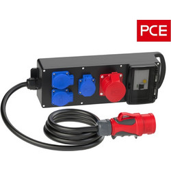 ΚΟΥΤΙ ΔΙΑΝΟΜΗΣ ΚΑΟΥΤΣΟΥΚ 5P 16A IP54 ΜΕ 1xCEE 16A & 3xΣΟΥΚΟ STEYREGG 9441051 PCE. 03.011.0168