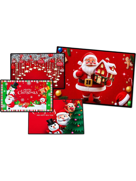 Χαλάκι Εξώπορτας Εορτών 60x40cm Xmasfest 1131197