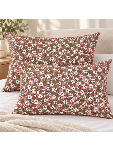 Μαξιλαροθήκες 2 τεμ (52x72) Elisa Dusty Rose - Astron Italy