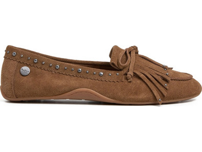 PEPE JEANS 'NOA' SUEDE BALLET ΓΥΝΑΙΚΕΙA PLS100021-859 (859/TOBACCO BROWN)