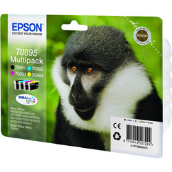 Epson B/C/M/Y Πακέτο 4 Μελανιών Εκτυπωτή Inkjet C13T089540