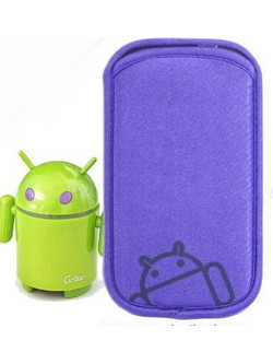 Μωβ Ανοικτό Θήκη - Suede Pouch - Για Κινητά Android