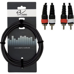 GEWA BASIC LINE ALPHA AUDIO ΔΙΠΛΌ ΚΑΛΏΔΙΟ 2xβύσματα RCA-2xβύσματα RCA 1.5m