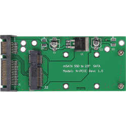 70mm mSATA SSD to 2.5 7+15 Pin SATA Adapter Converter Card (Snanshi)