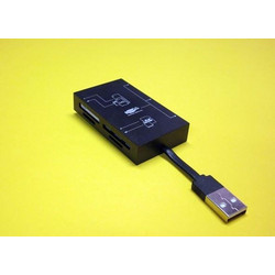 USB HUB 3 ΘΕΣΕΩΝ KAI CARD READER - ΑΝΑΓΝΩΣΤΗΣ ΚΑΡΤΩΝ ΜΝΗΜΗΣ