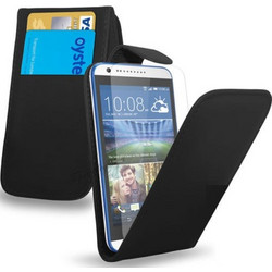 Δερμάτινη Θήκη Flip για HTC Desire 620 Μαύρο (ΟΕΜ)