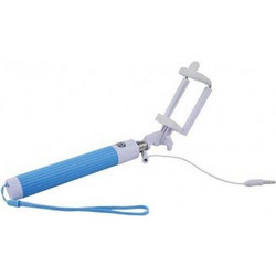 SELFIE STAND FOLDABLE ALL-IN-ONE ΜΕ ΚΑΛΩΔΙΟ 3.5MM LIGHT BLUE SF111
