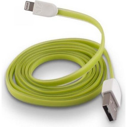 Forever Flat USB-A to Lightning Cable 1m Green T-0012047