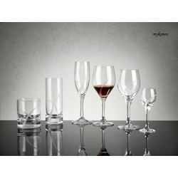 SP Tableware Σετ Ποτήρια Σαμπάνιας Κρυστάλλινα Κολωνάτα Mykonos 192ml 6τμχ 98187