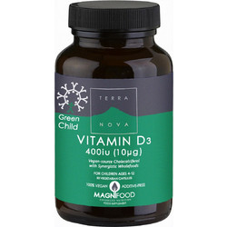 TerraNova Green Child Vitamin D3 400iu 50 Κάψουλες
