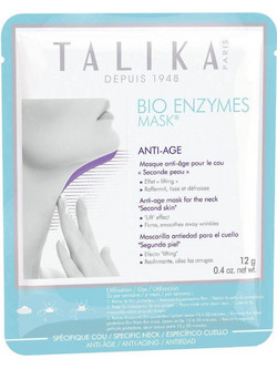 Talika Bio Enzymes Anti-Age Neck Sheet Μάσκα Προσώπου & Ντεκολτέ για Αντιγήρανση με Κολλαγόνο 12gr