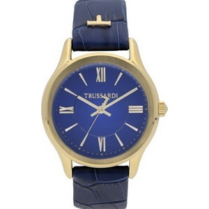 Trussardi Γυναικείο Ρολόι με Μπλε Δερμάτινο Λουράκι R2451111501 Trussardi Γυναικείο Ρολόι με Μπλε Δερμάτινο Λουράκι R2451111501