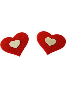 Red Heart Nipple Cover