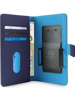 Smart Wallet Puro Universal Large (Up to 4.7'') Blue