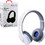 Volte-Tel VT900 Ενσύρματα & Ασύρματα Bluetooth Ακουστικά Over Ear Λευκά Γκρι