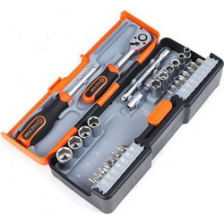 TACTIX- Σετ ΚΑΡΥΔΑΚΙΑ 1/4" ΜΥΤΕΣ CR-V, 43 τεμ