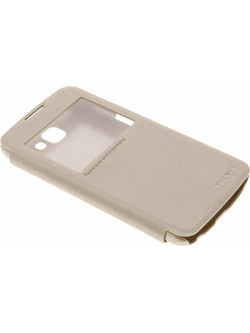 Θήκη Nillkin Sparkle S-View για LG K120 K4 Flip Cover Gold