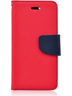 Θήκη OEM Fancy Book για Apple iphone 4, 4s Flip Cover Red Navy