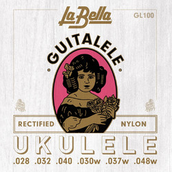 La Bella GL100 Guitalele Σετ 6 Χορδές Ukelele Nylon 28-48" 1/2