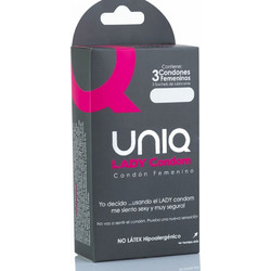 Uniq Panty Γυναικεία Προφυλακτικά Χωρίς Λάτεξ με Λιπαντικό 3τμχ
