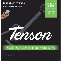 Tenson Σετ 6 Χορδές Ακουστικής Κιθάρας Phosphor Bronze 11-52" Custom Light Tension