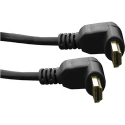 EDM Καλώδιο HDMI 2.0 Angle 90° HDMI Male to HDMI Male 3m Black