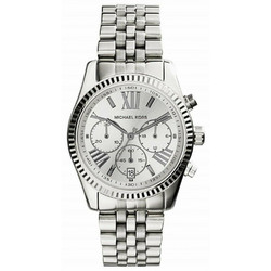 Michael Kors Γυναικείο Ρολόι Χρονογράφος με Ασημί Μεταλλικό Μπρασελέ MK5555
