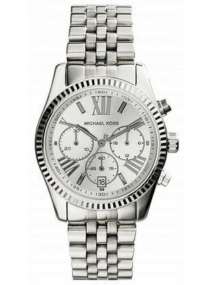 Michael Kors Γυναικείο Ρολόι Χρονογράφος με Ασημί Μεταλλικό Μπρασελέ MK5555