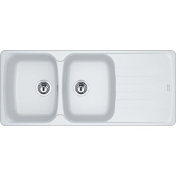 Franke Antea AZG 621 Polar White Ένθετος Νεροχύτης Γρανίτη Αντιστρεφόμενος 116x50cm