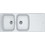Franke Antea AZG 621 Polar White Ένθετος Νεροχύτης Γρανίτη Αντιστρεφόμενος 116x50cm