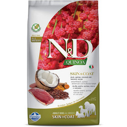 Farmina N&D Quinoa Grain Free Skin & Coat All Breeds Adult with Duck, Quinoa, Coconut & Turmeric 2.5kg