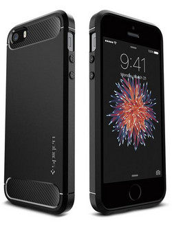 Spigen Rugged Armor Back Cover Black (iPhone 5/5s/SE)