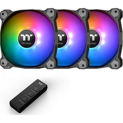 Thermaltake Pure 12 Radiator Fan TT Premium Edition Case Fan 120mm ARGB με Σύνδεση 4-Pin PWM 3τμχ