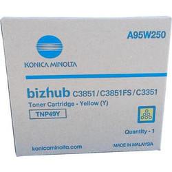 Konica Minolta TNP49Y Yellow Toner