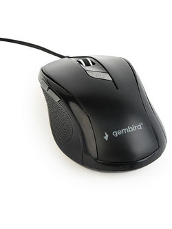 Gembird MUS-6B-01 Ενσύρματο Ποντίκι Black