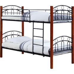 Woodwell Παιδικό Κρεβάτι Κουκέτα Μονό για Στρώμα 90x190cm Ε8071