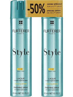 Rene Furterer Hold & Shine Finishing Spray Λακ Μαλλιών για Λάμψη Δυνατό Κράτημα 2x300ml