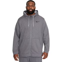 Nike Dri-FIT Ανδρική Ζακέτα Φούτερ με Κουκούλα και Φερμουάρ Ανθρακί CZ6376-071