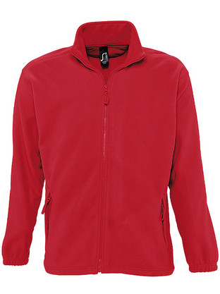 Sol's ped Ανδρική Ζακέτα Fleece με Φερμουάρ Κόκκινη 55000-145