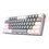 Redragon K617 Fizz Μηχανικό Gaming Πληκτρολόγιο 60% με Custom Red Διακόπτες RGB White