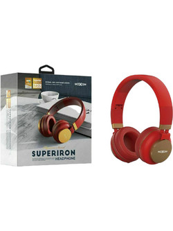 Moxom MX-WL46 Ενσύρματα & Ασύρματα Bluetooth Ακουστικά Over Ear Κόκκινα