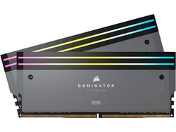 Corsair Dominator Titanium RGB 64GB (2X32GB) DDR5 RAM 6000MHz C30 AMD EXPO Grey
